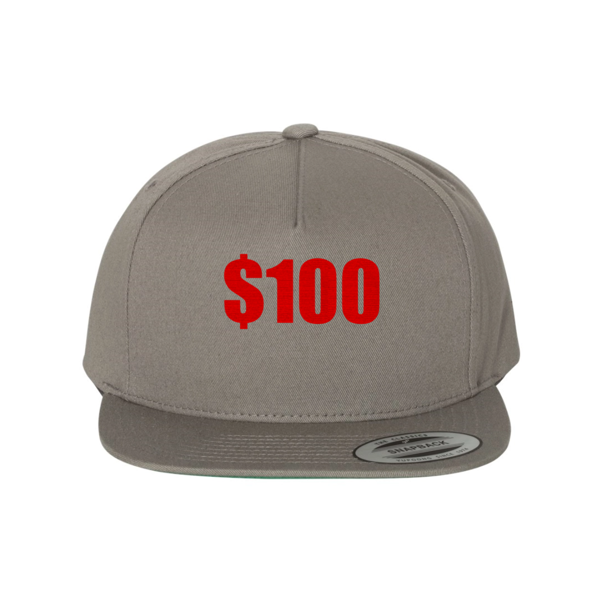 Custom $100 Snapback Hat