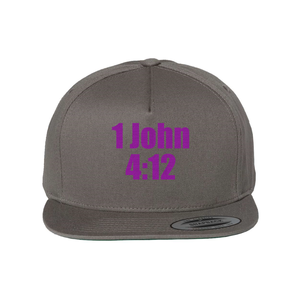 Custom 1 John 4:12 Snapback Hat