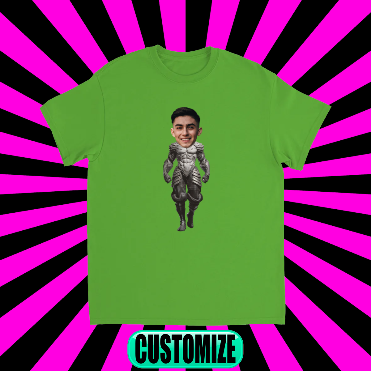 CUSTOM CHARACTER T-SHIRT (ALIEN KNIGHT)