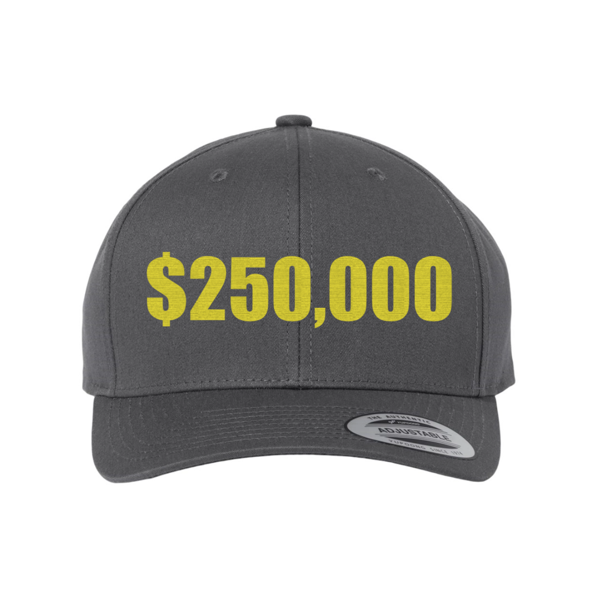 Custom $250,000 Snapback Hat