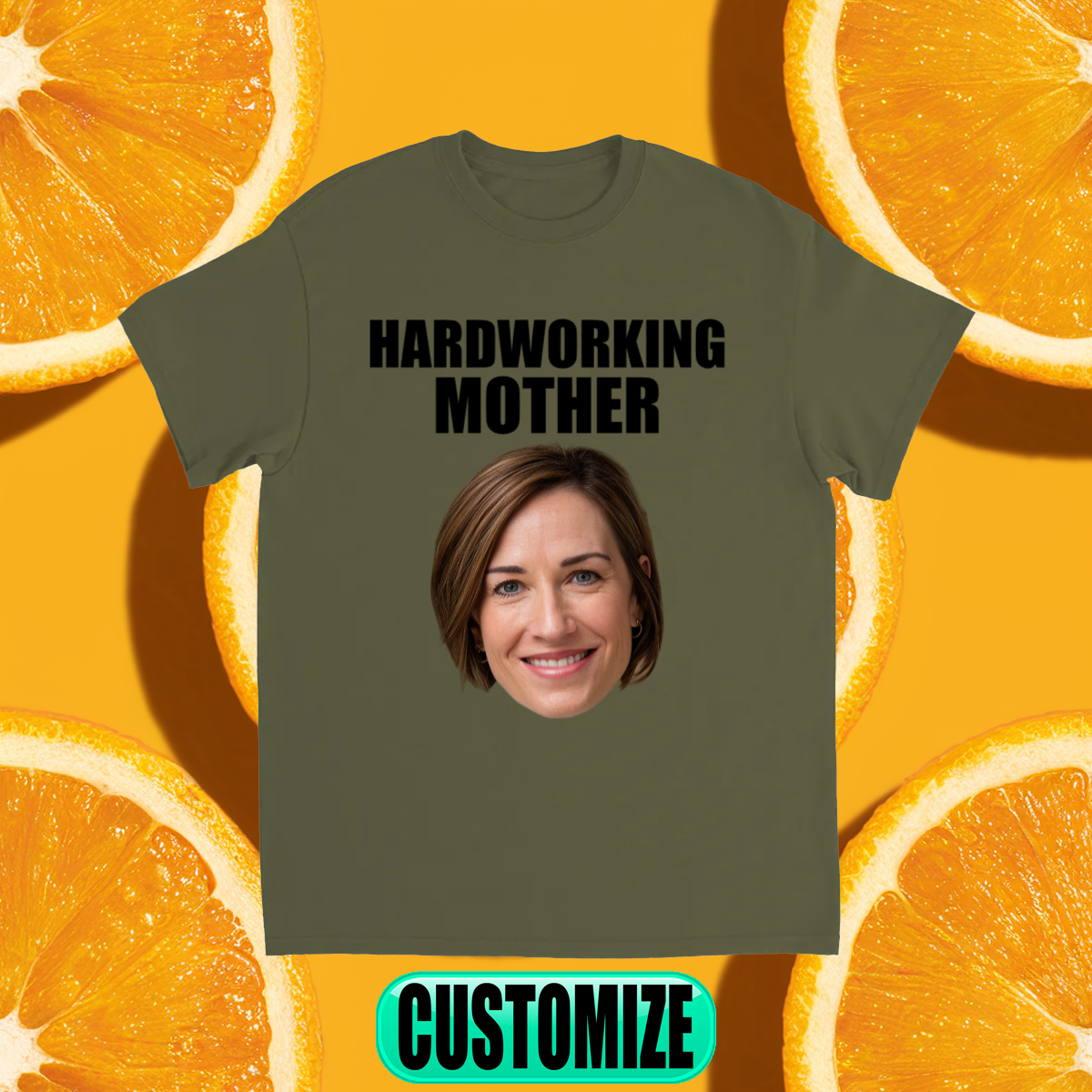 CUSTOM HARDWORKING MOTHER T-SHIRT