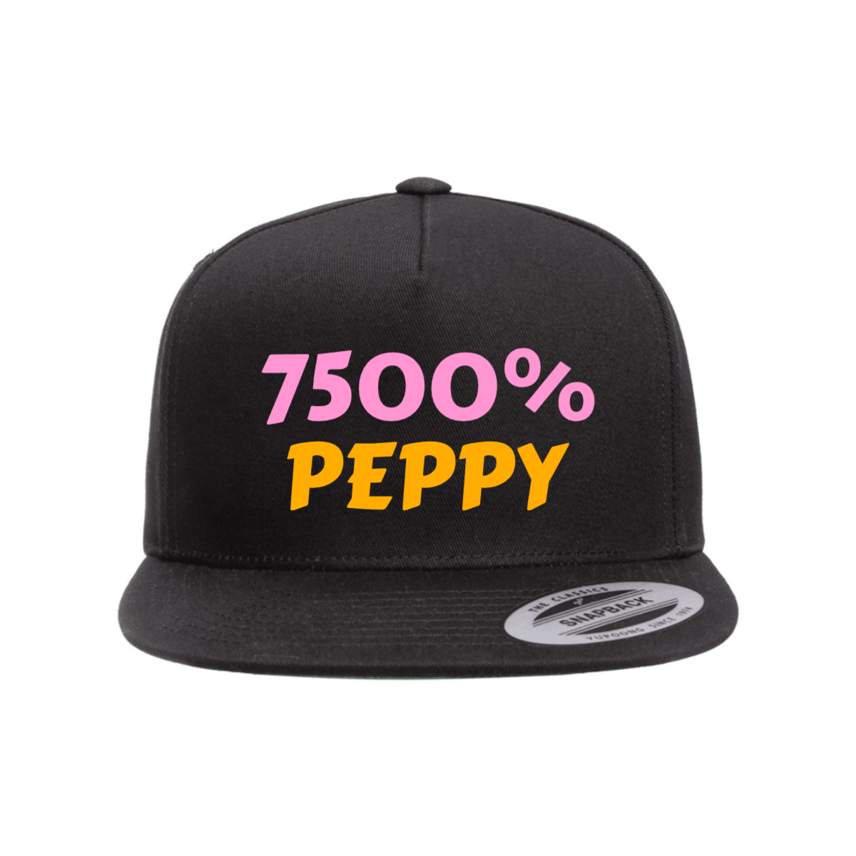 Custom 7500% PEPPY Snapback Hat