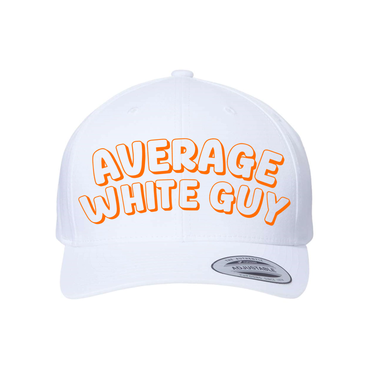 Custom AVERAGE WHITE GUY Snapback Hat