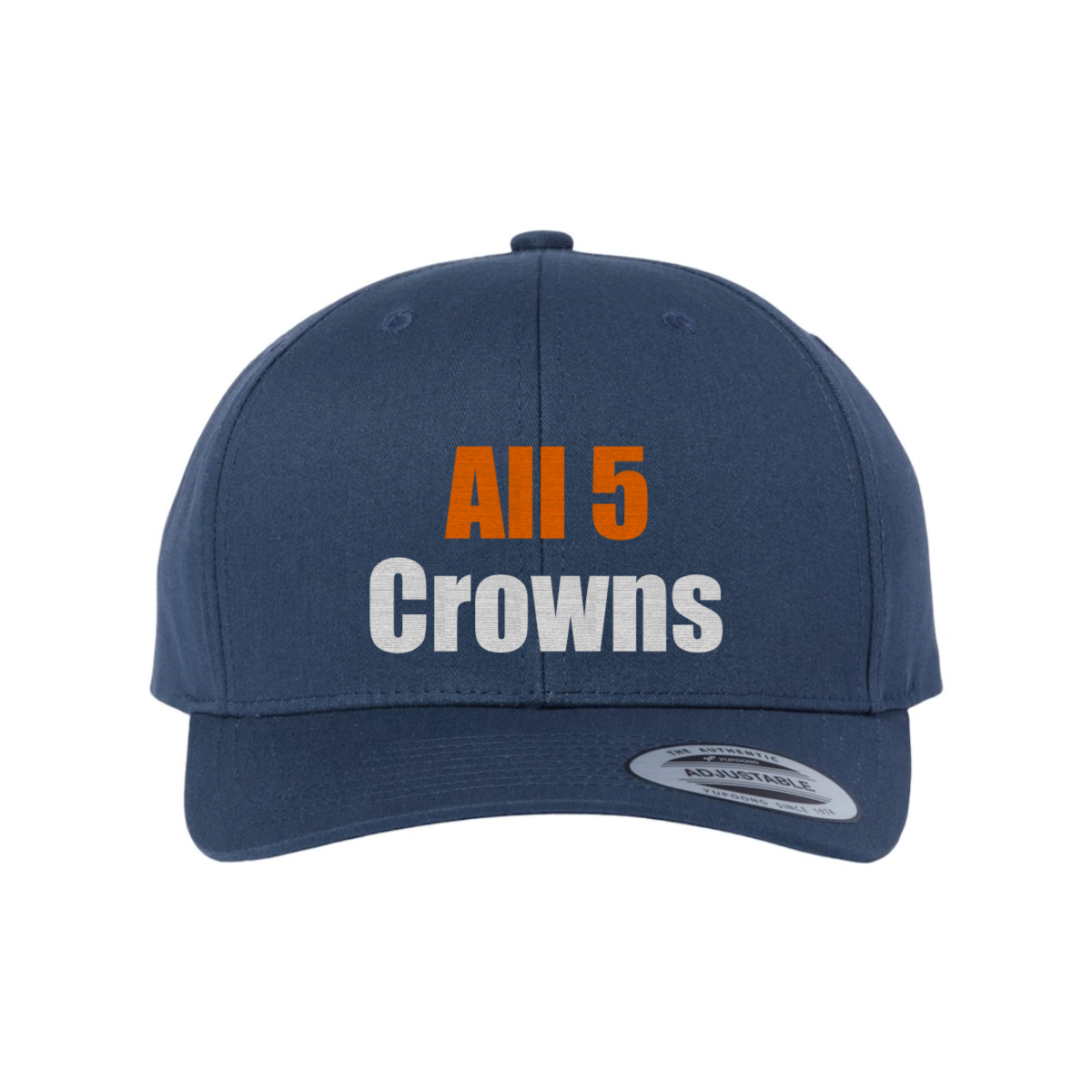 Custom All 5 Crowns Snapback Hat