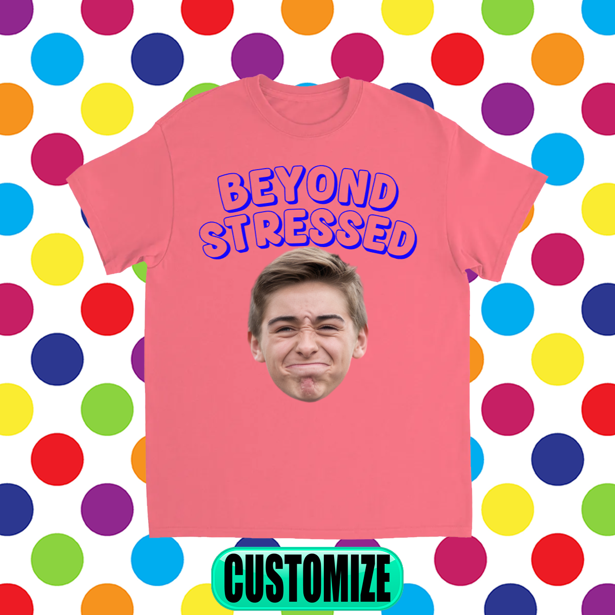 CUSTOM BEYOND STRESSED T-SHIRT