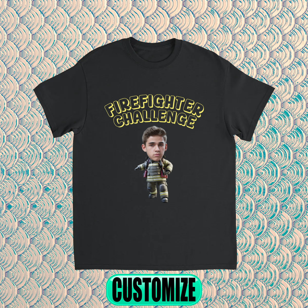 CUSTOM FIREFIGHTER CHALLENGE T-SHIRT