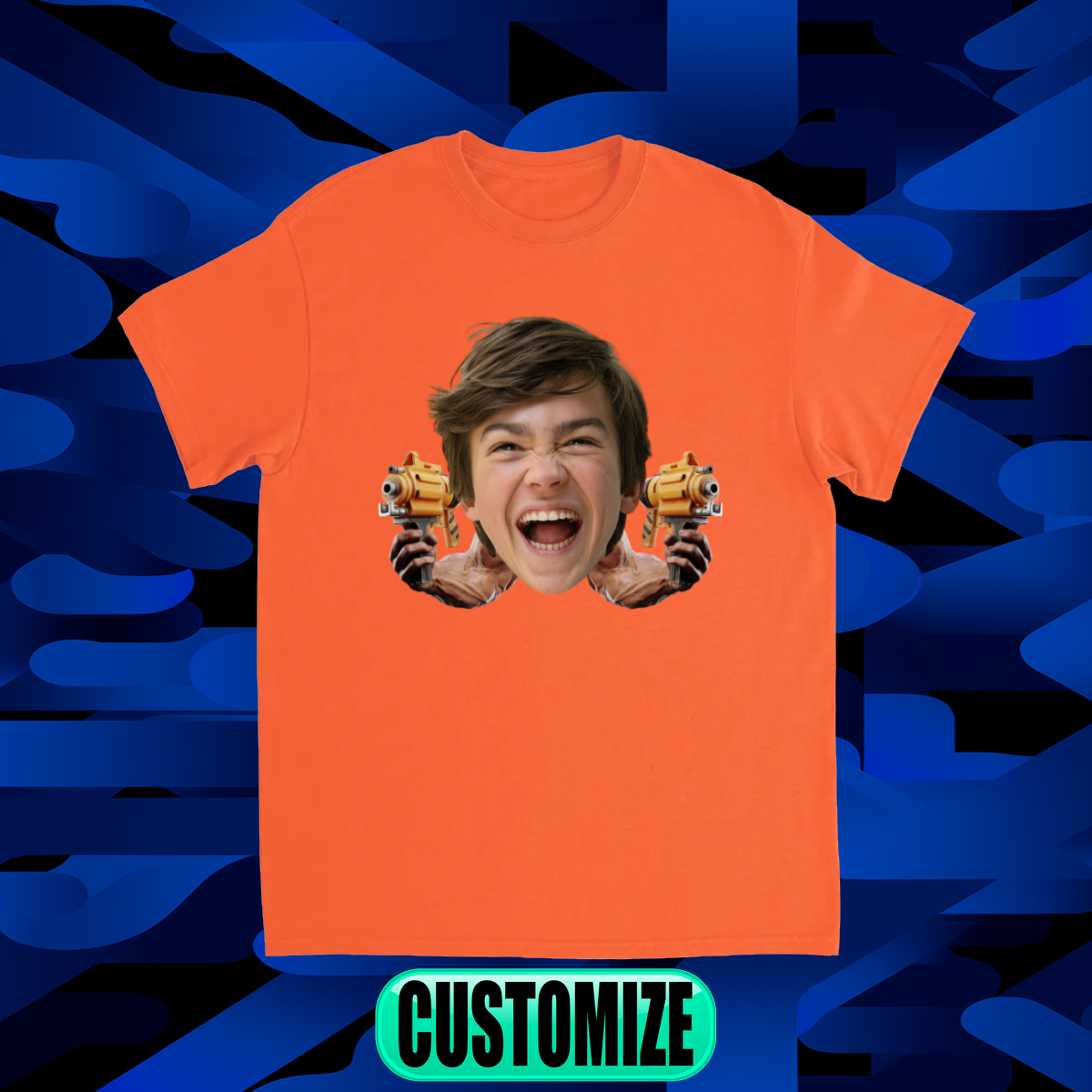 CUSTOM FACE W/ ARMS T-SHIRT