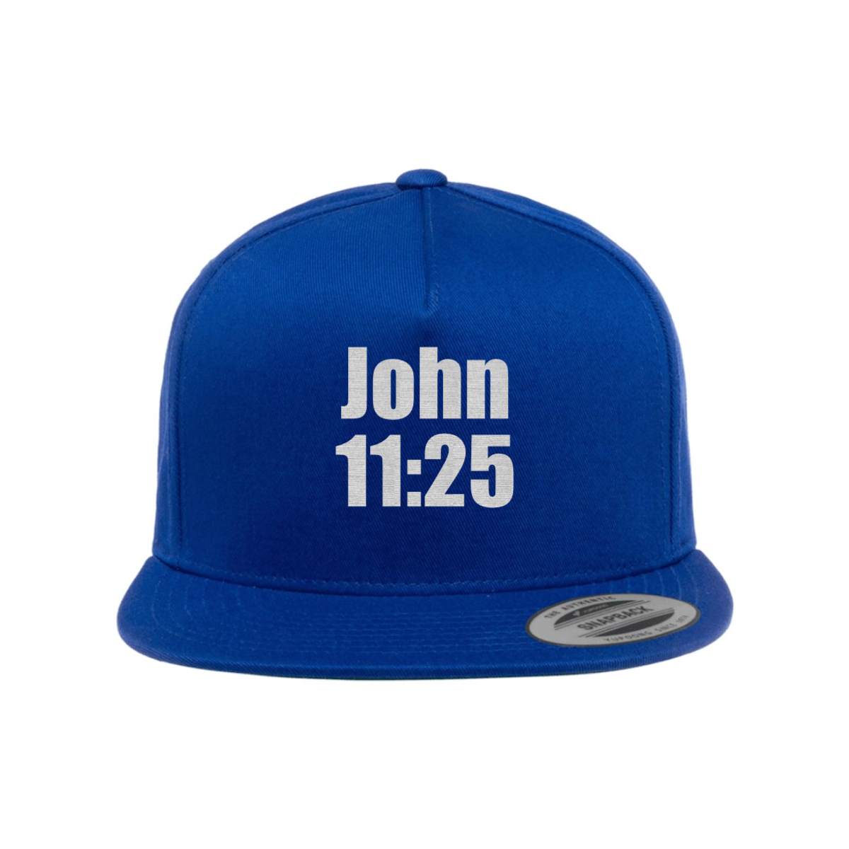 Custom John 11 25 Snapback Hat