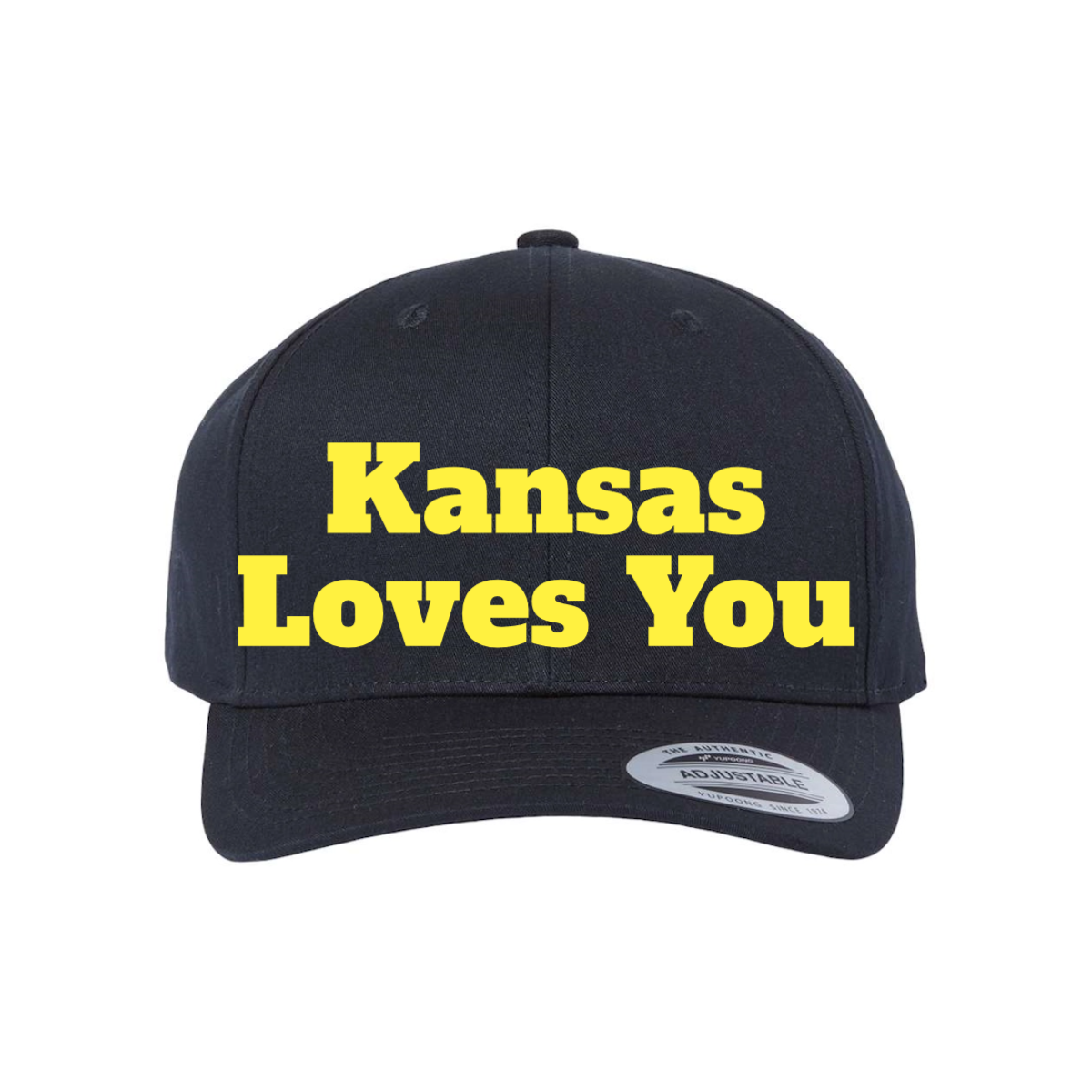 Custom Kansas Loves You Snapback Hat