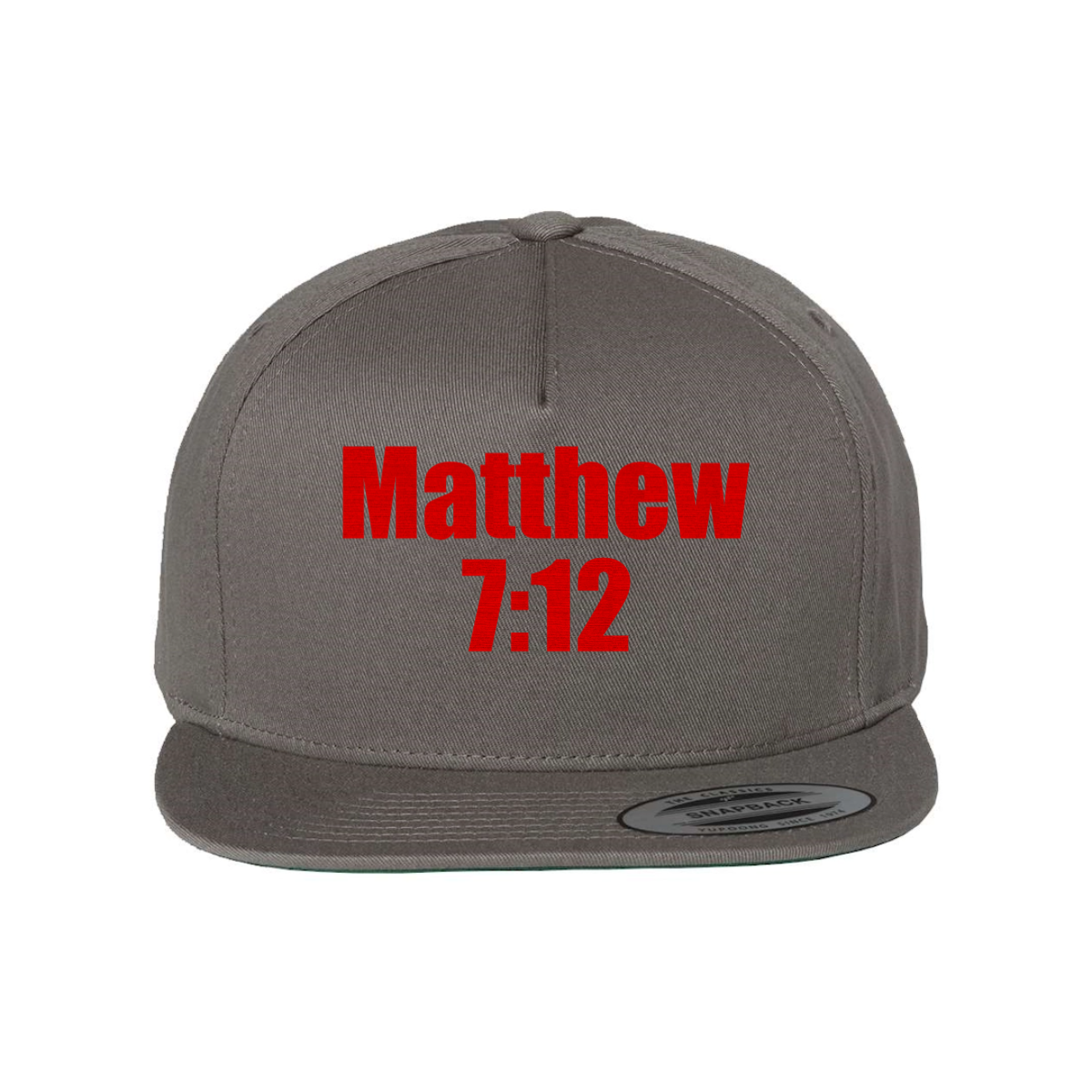 Custom Matthew 7:12 Snapback Hat