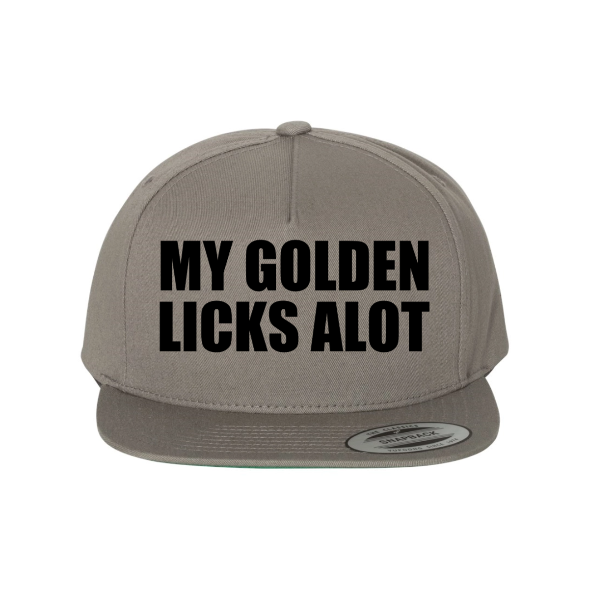 Custom My Golden Licks a Lot Snapback Hat