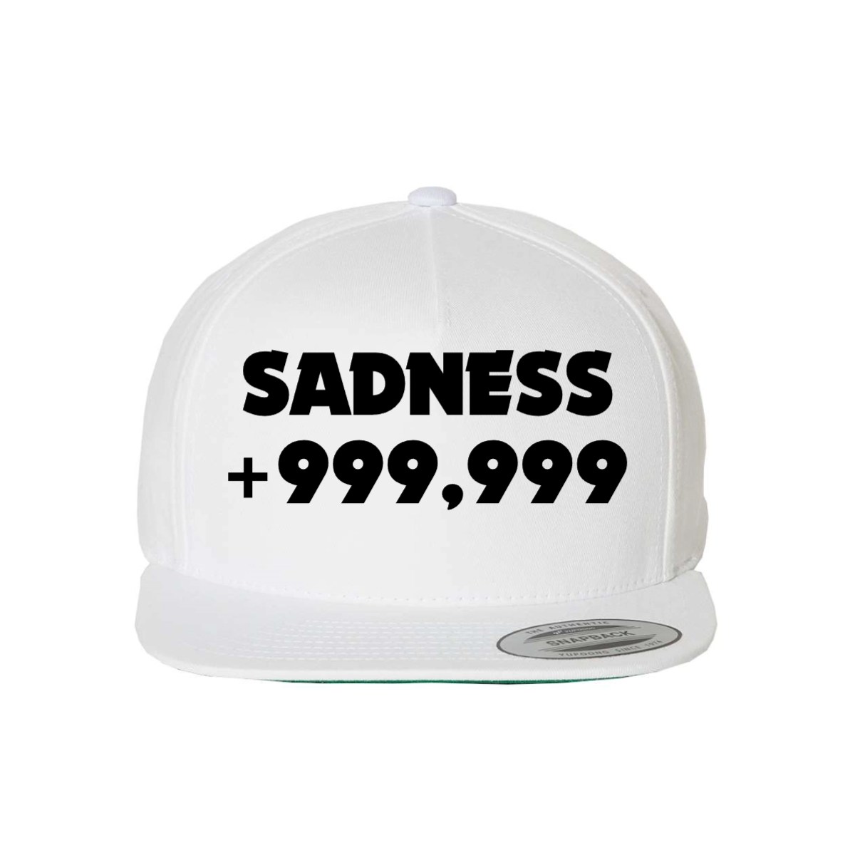Custom Sadness +999,999 Snapback Hat