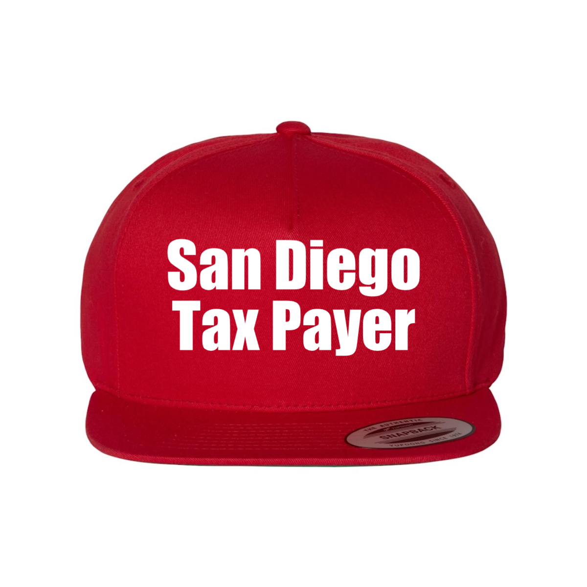 Custom San Diego Tax Payer snapback hat