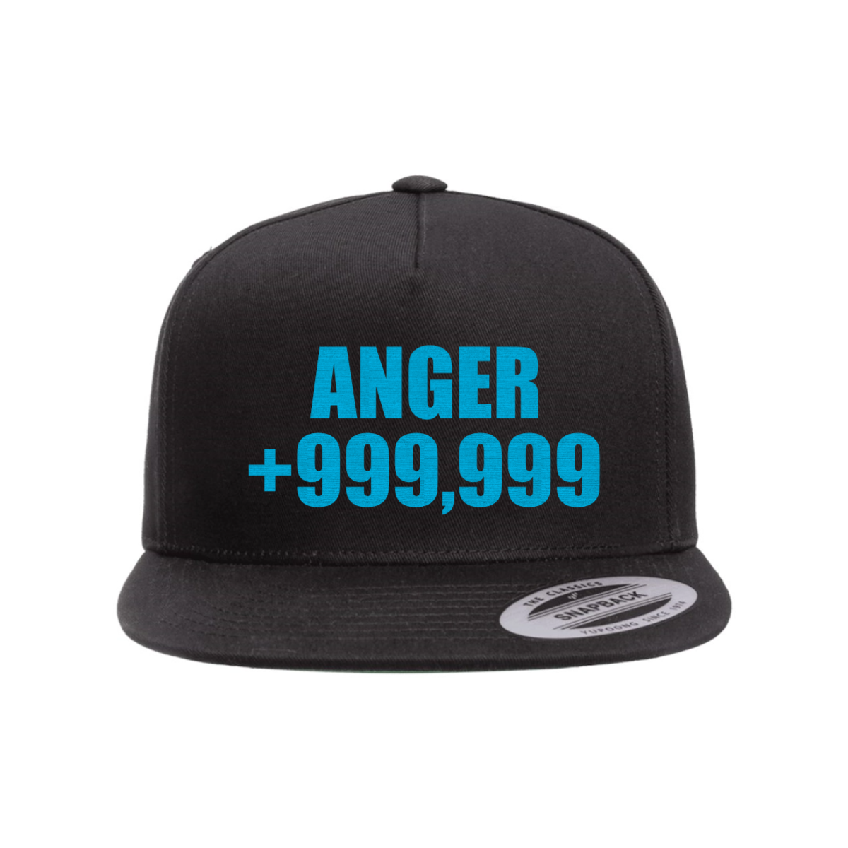 Custom Anger +999,999 Snapback Hat