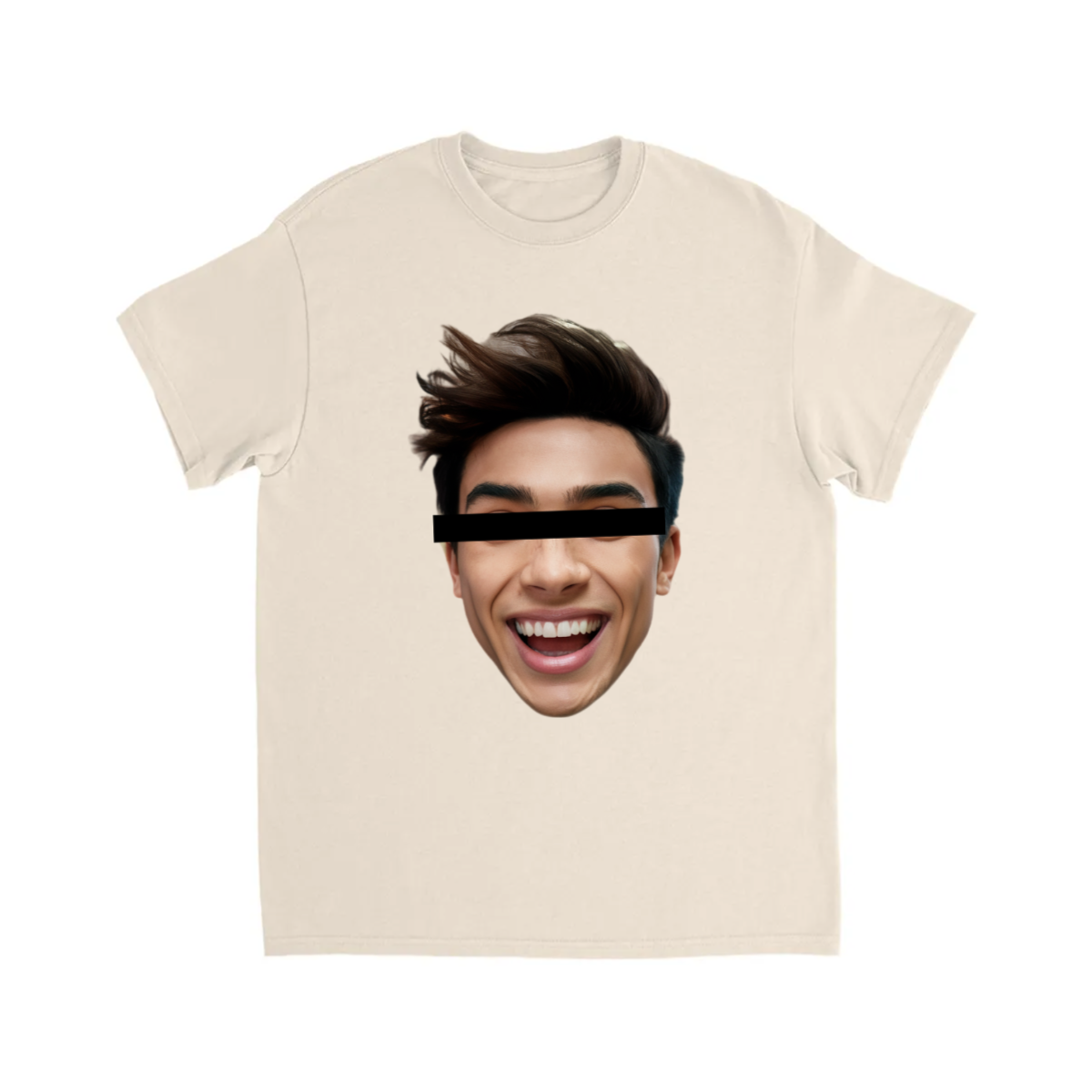 CUSTOM FACE T-SHIRT W/ BLACK LINE