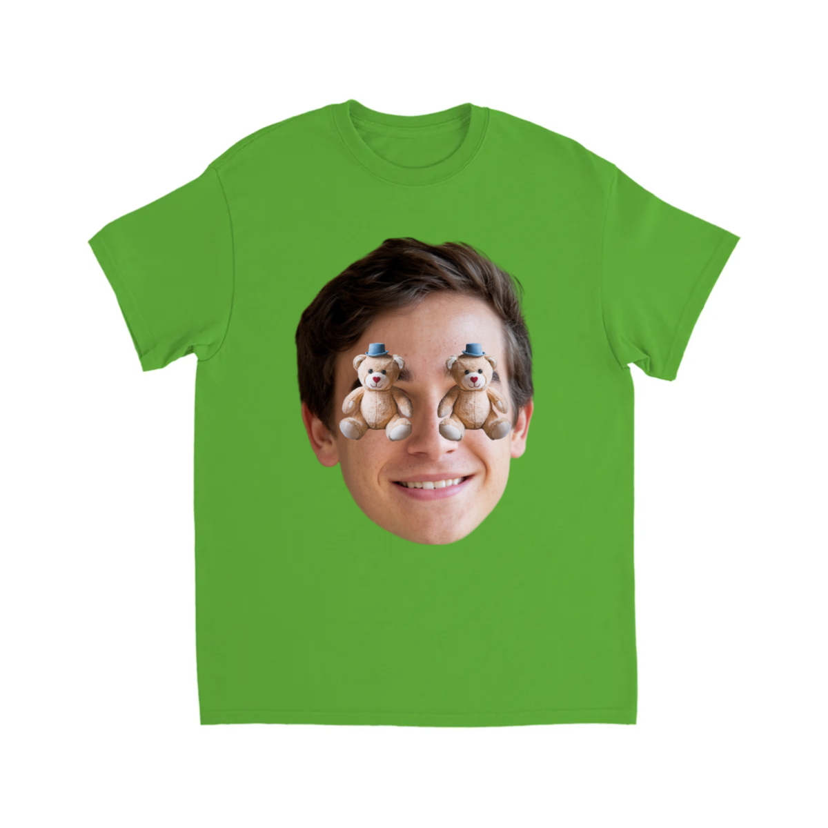 FACE T-SHIRT W/ TEDDY BEAR EYES