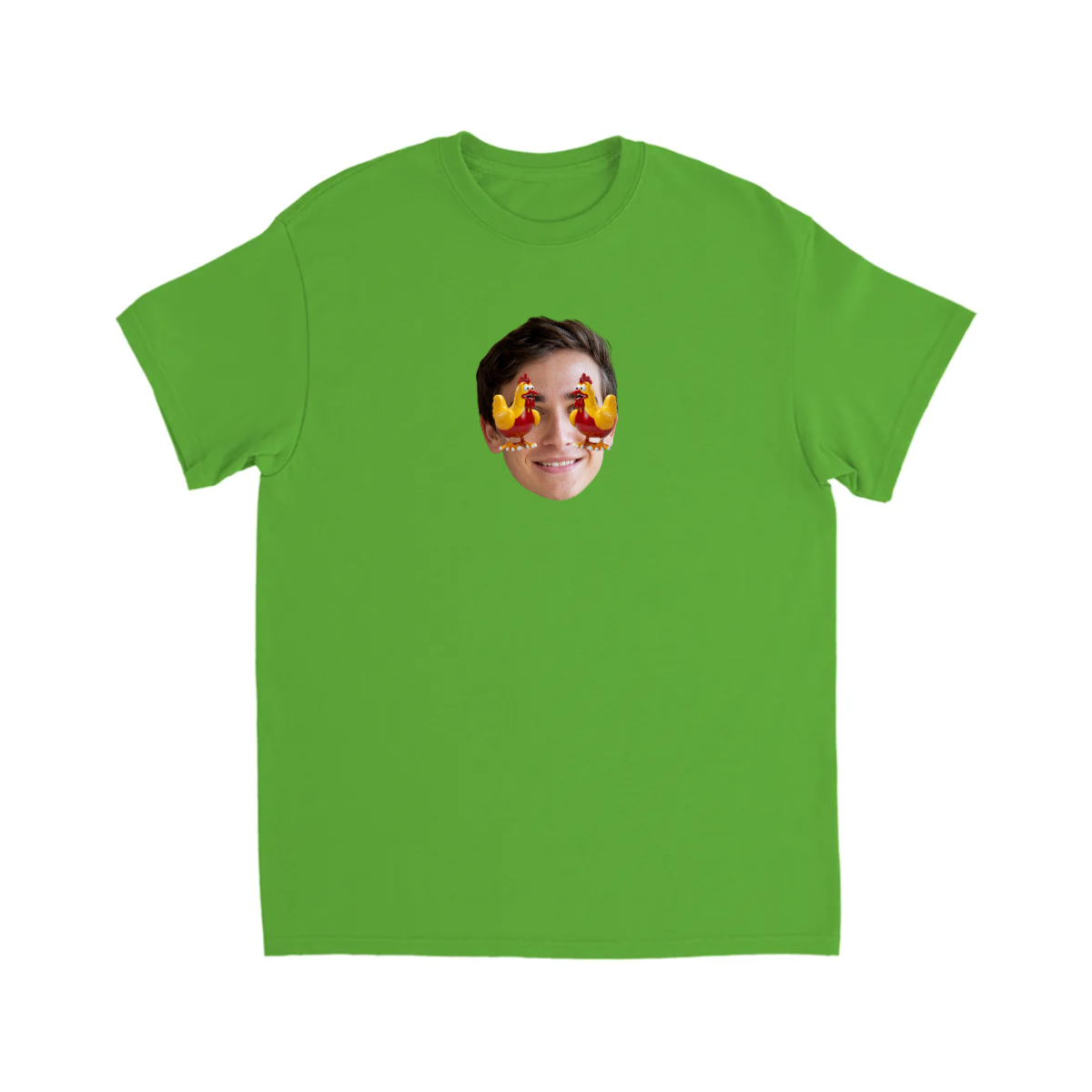 FACE T-SHIRT W/ TOY CHICKEN EYES