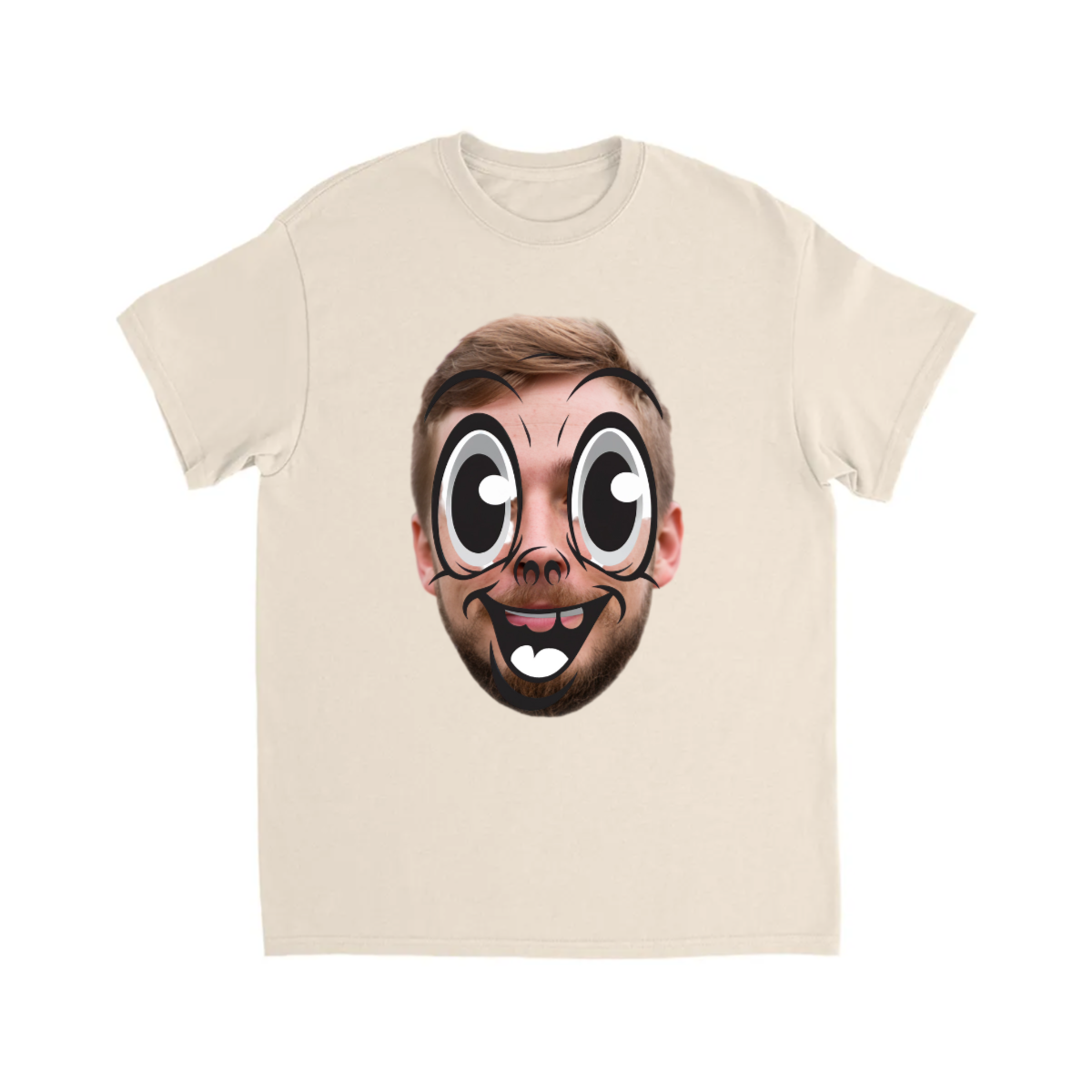 CUSTOM FACE OVERLAY T-SHIRT (FACE 7)