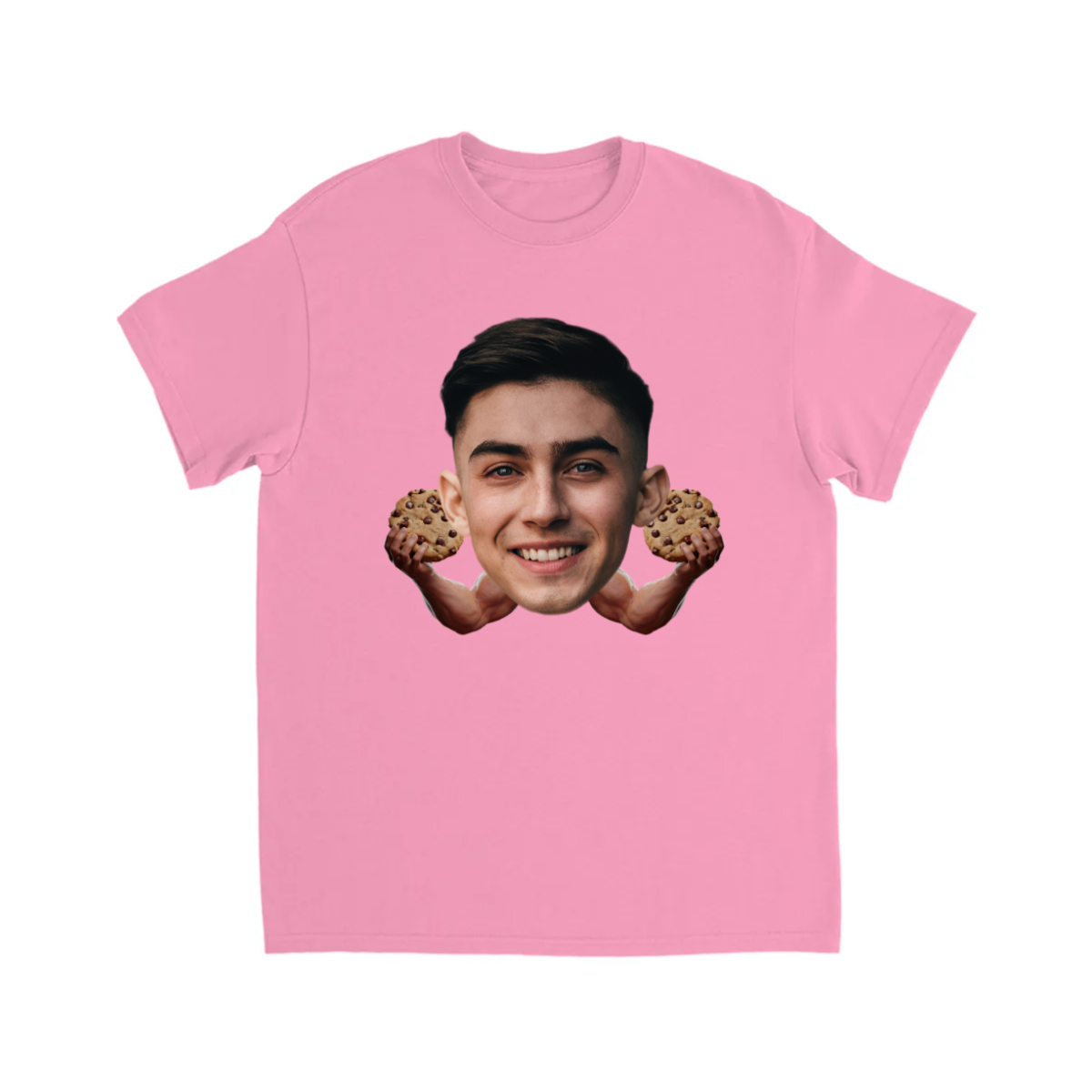 CUSTOM FACE W/ ARMS T-SHIRT (COOKIES)