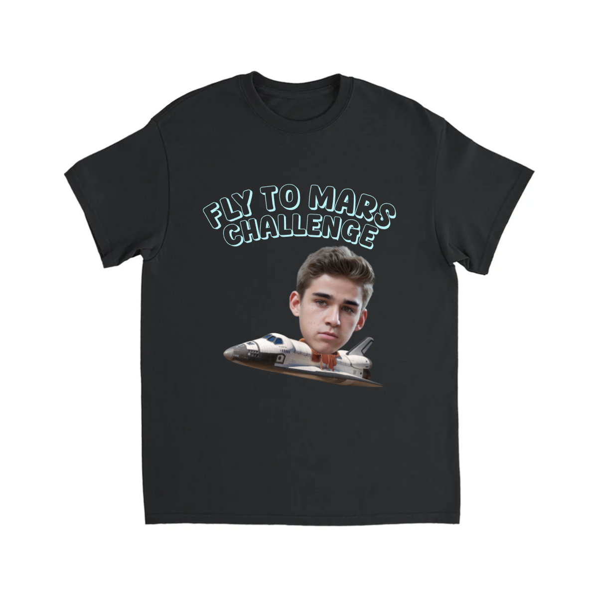 CUSTOM FLY TO MARS CHALLENGE T-SHIRT