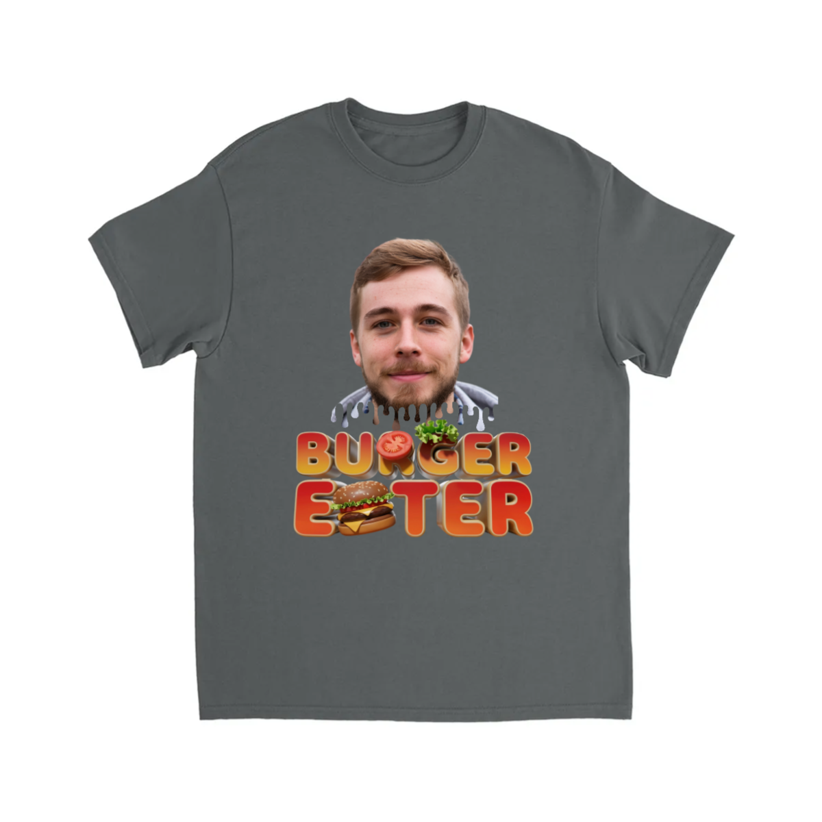 CUSTOM BURGER EATER T-SHIRT