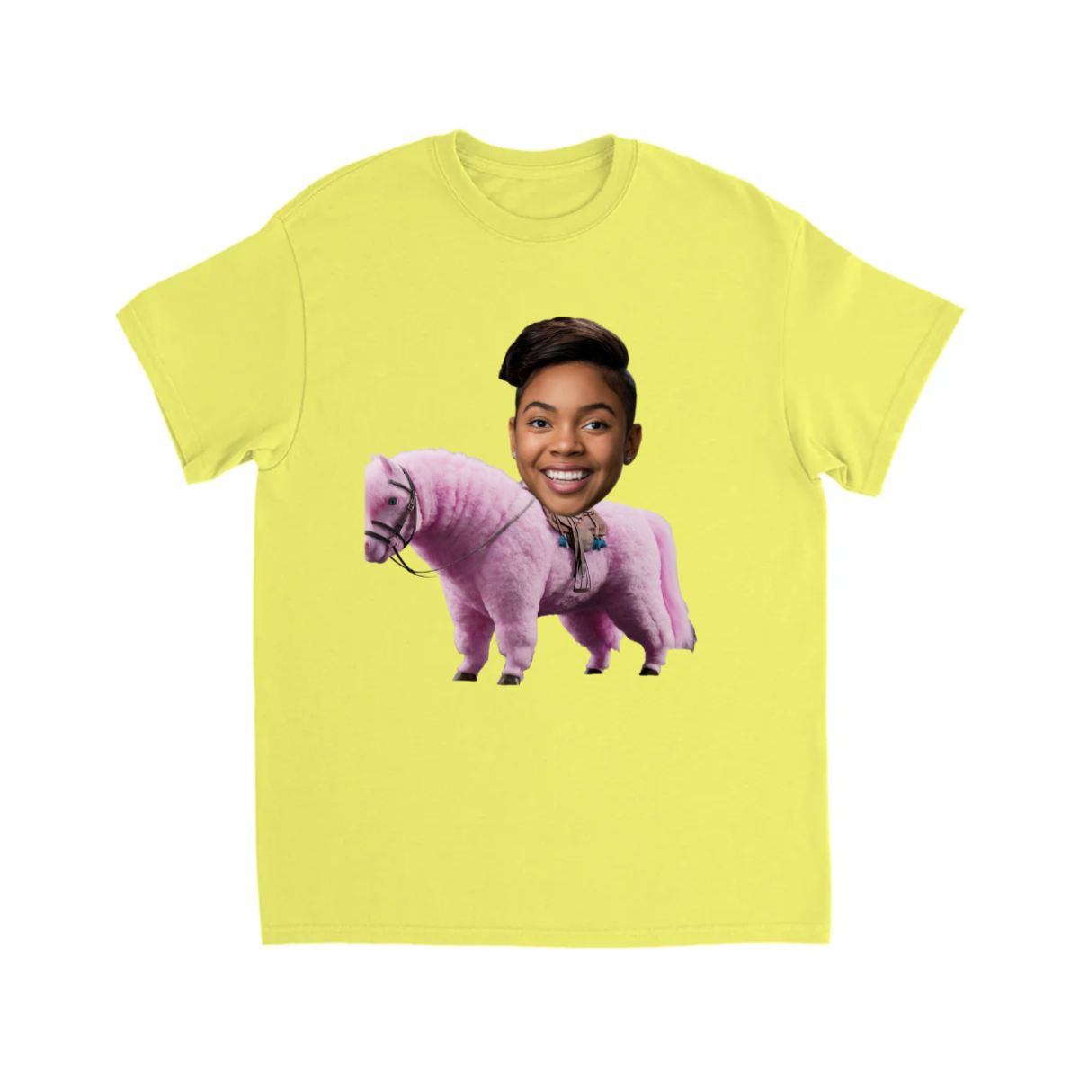 CUSTOM RIDING MOUNT T-SHIRT (PINK FLUFFY)