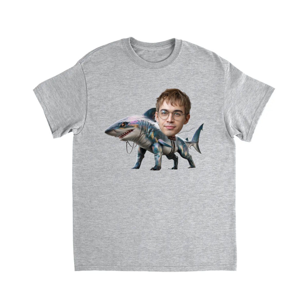 CUSTOM RIDING MOUNT T-SHIRT (SHARK HORSE)