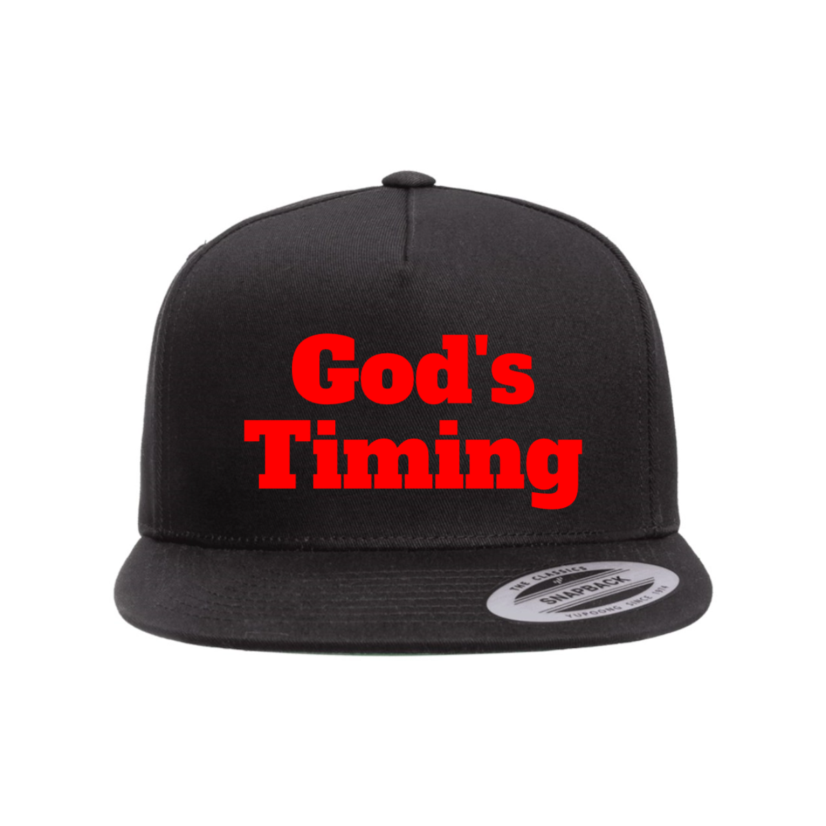 Custom God’s Timing Snapback Hat