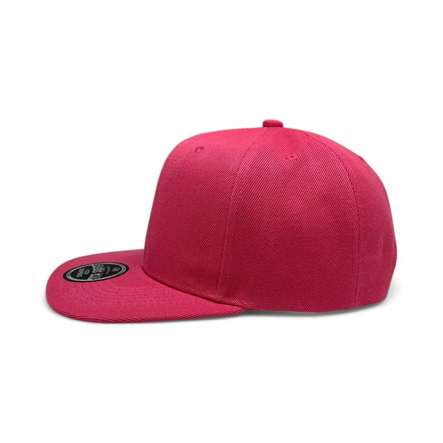 6-Panel Snapback (Flat Bill) — Solid Hot Pink — Dozen Pack