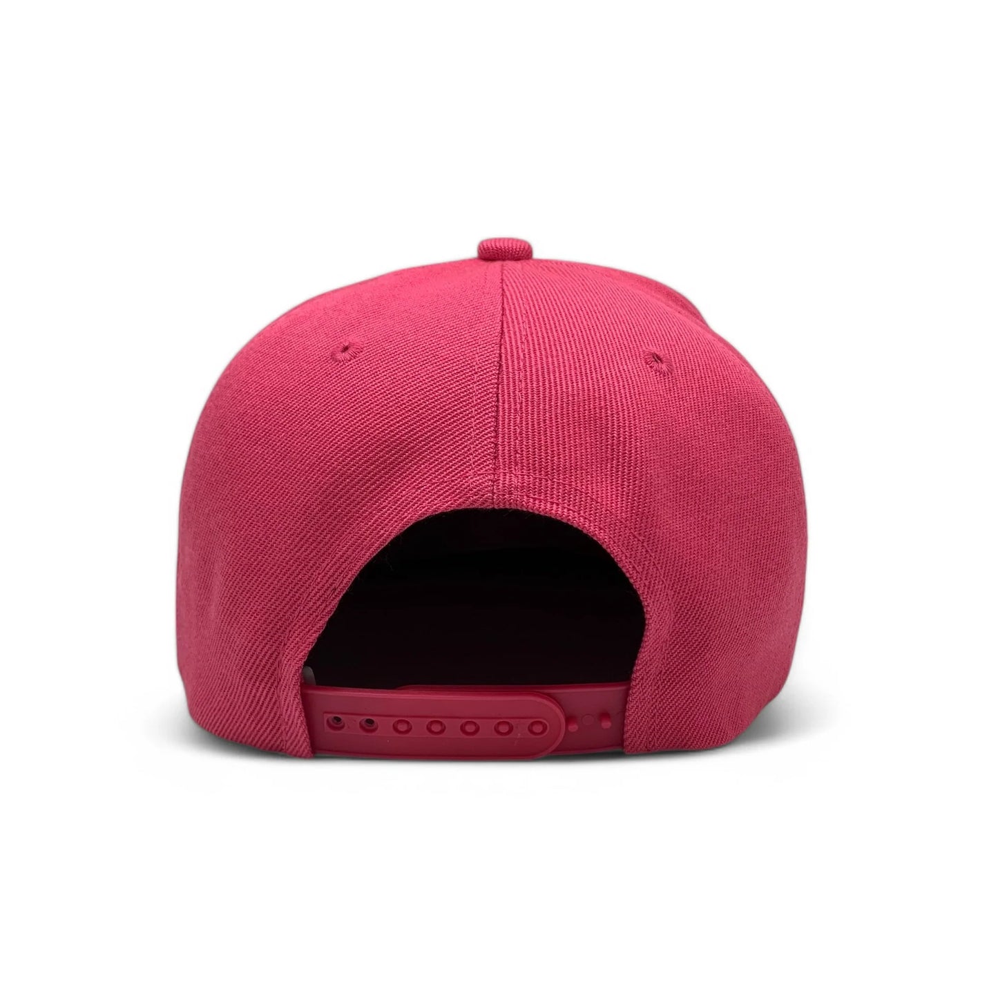 6-Panel Snapback (Flat Bill) — Solid Hot Pink — Dozen Pack