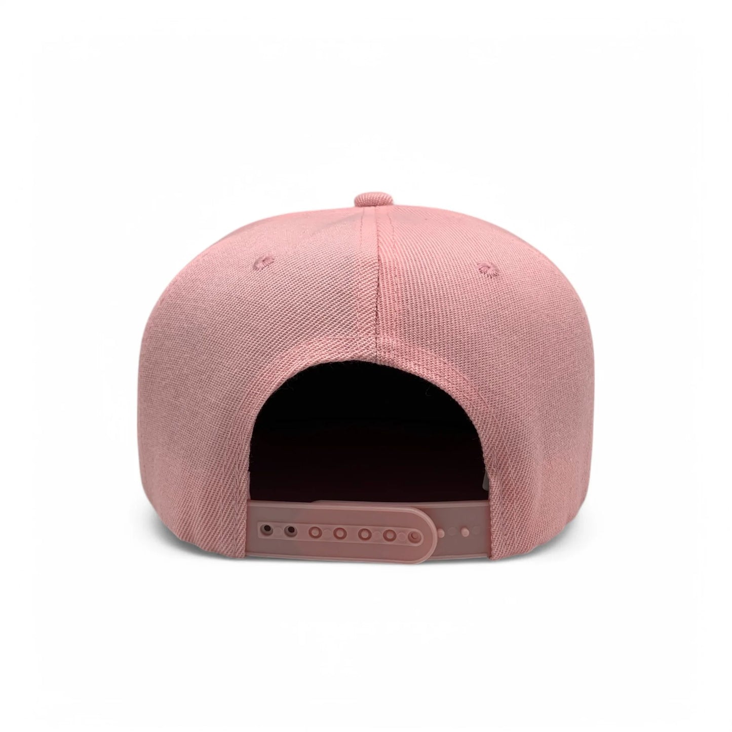 6-Panel Snapback (Flat Bill) — Solid Light Pink — Dozen Pack