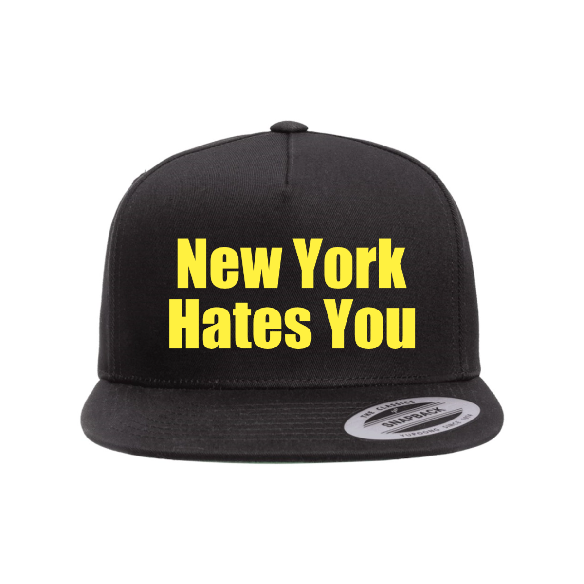 Custom New York Hates You Snapback Hat