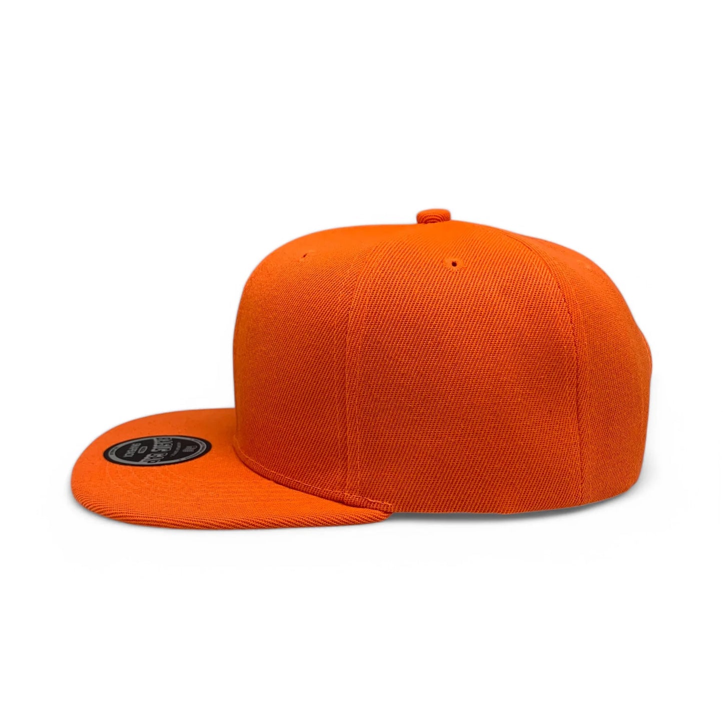 6-Panel Snapback (Flat Bill) — Solid Orange — Dozen Pack