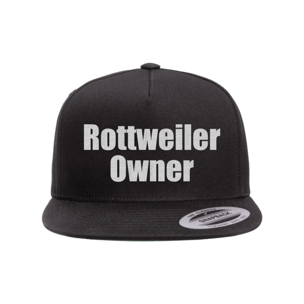 Custom Rottweiler Owner Snapback Hat