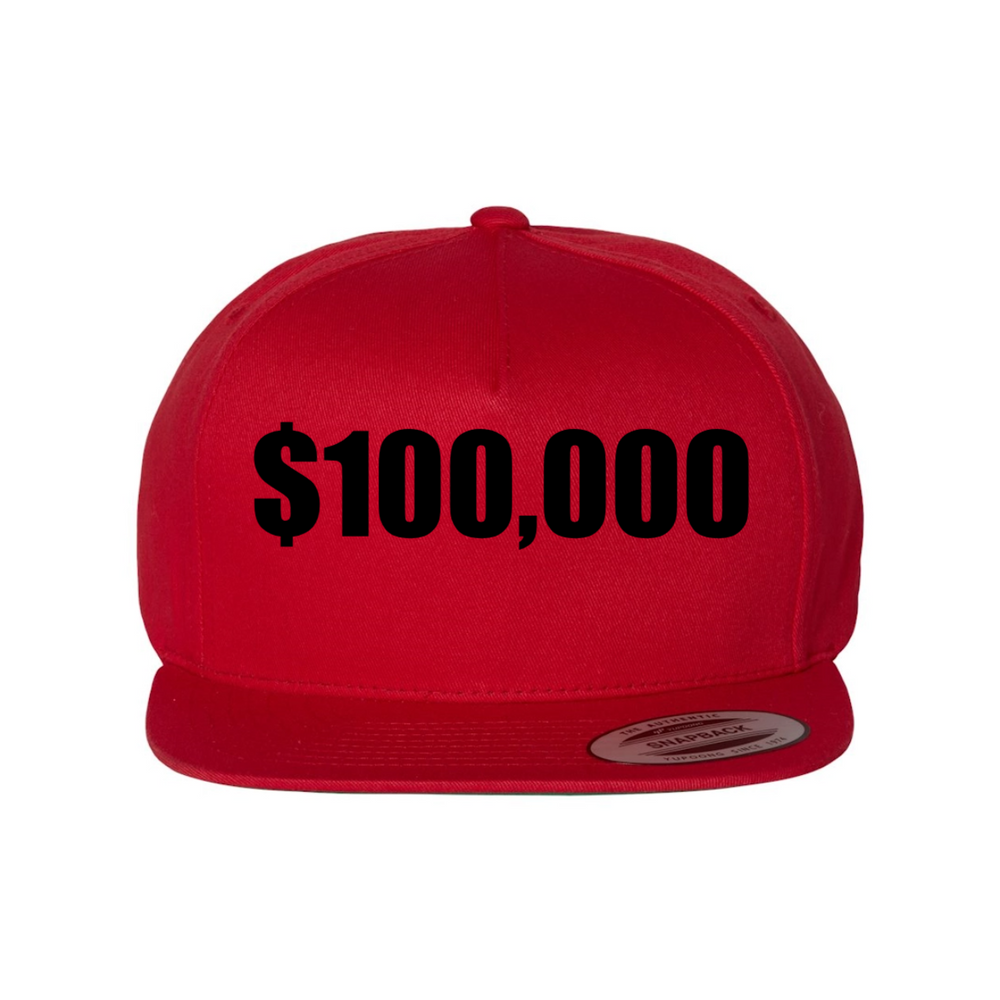 Custom $100,000 Snapback Hat