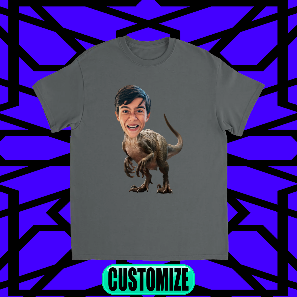 CUSTOM CHARACTER T-SHIRT (RAPTOR)