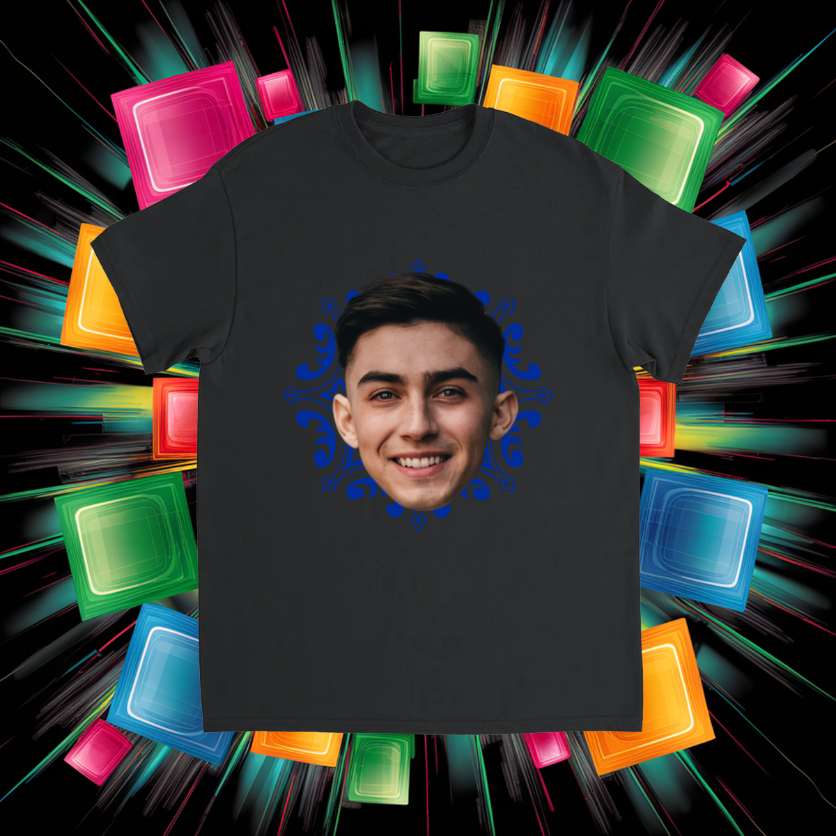 CUSTOM FACE T-SHIRT (W/ BACKGROUND) #4