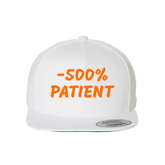 Custom -500% PATIENT Snapback Hat