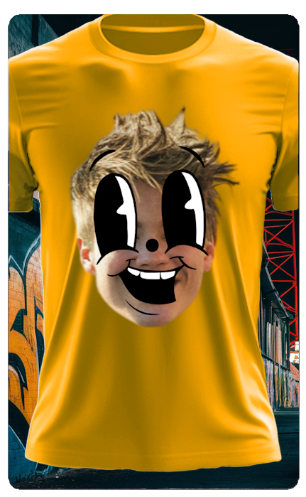 CARTOON SMILE T SHIRT