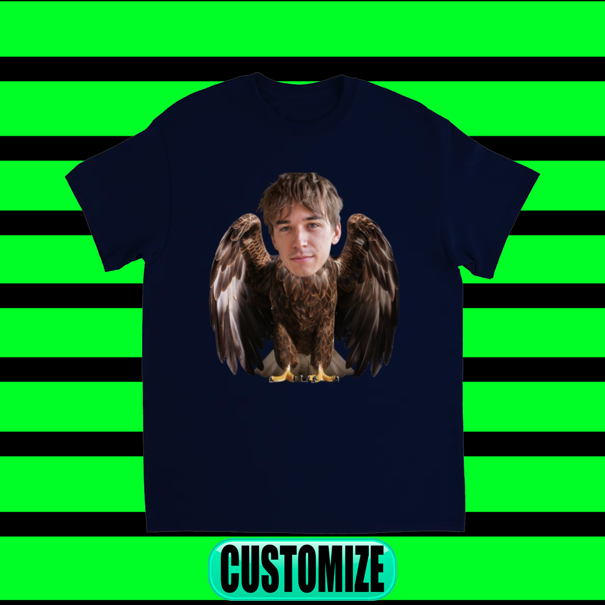 CUSTOM CHARACTER T-SHIRT (EAGLE)