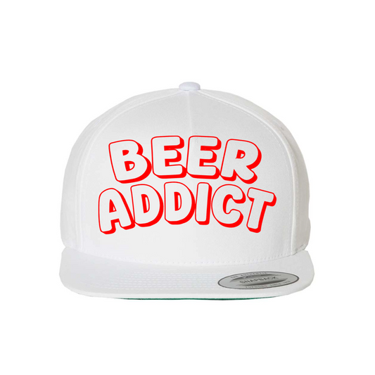 Custom BEER ADDICT Snapback Hat