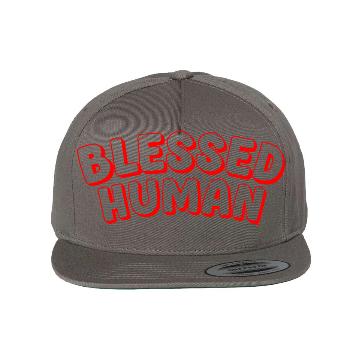 Custom BLESSED HUMAN Snapback Hat