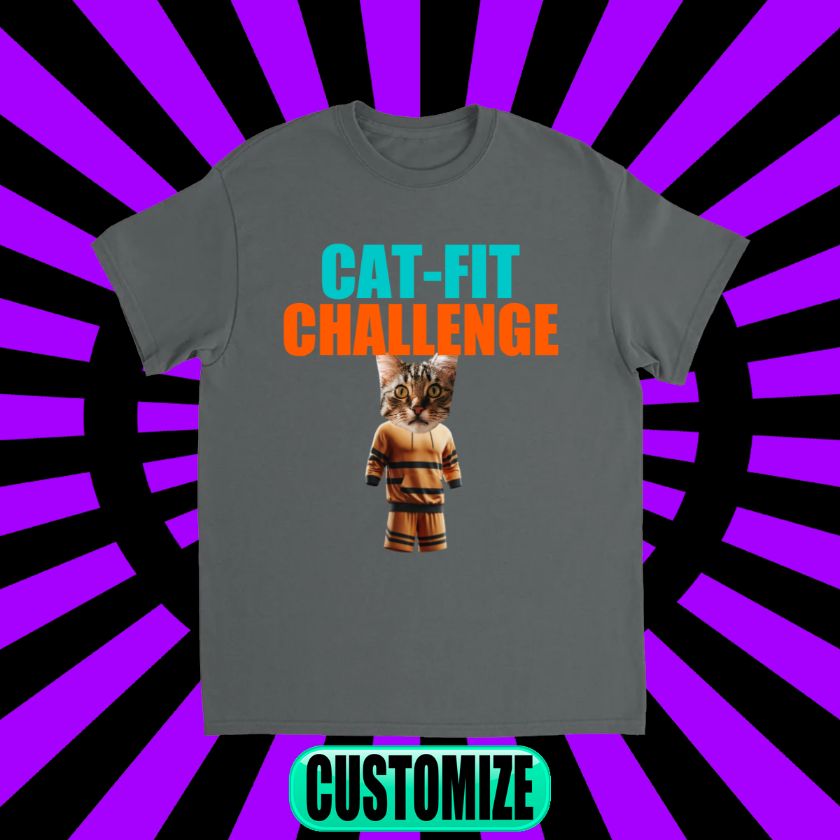 CUSTOM CAT-FIT CHALLENGE T-SHIRT