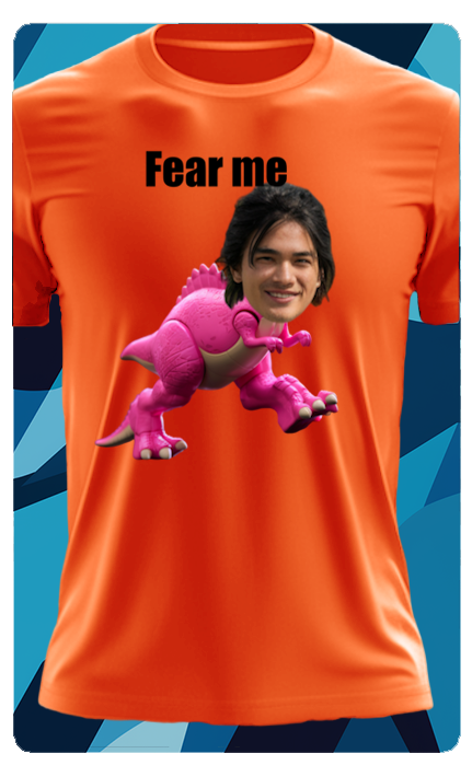 DINO TOY T SHIRT (W/ TEXT)