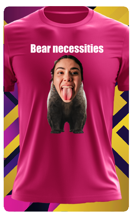 BEAR T SHIRT (WITH TEXT)