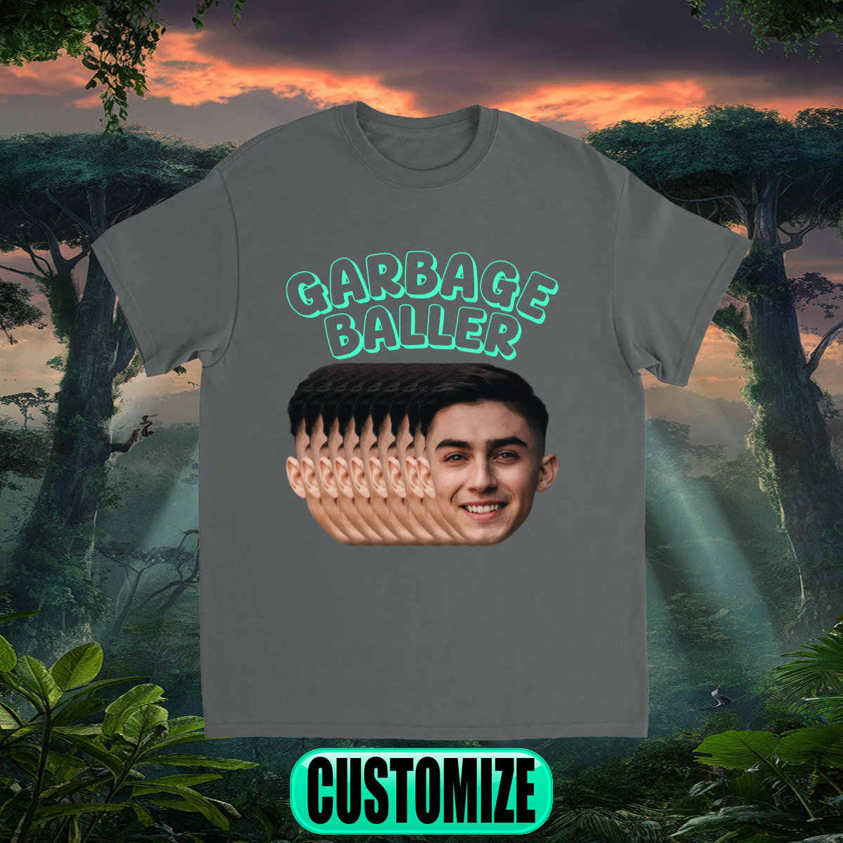 CUSTOM GARBAGE BALLER T-SHIRT