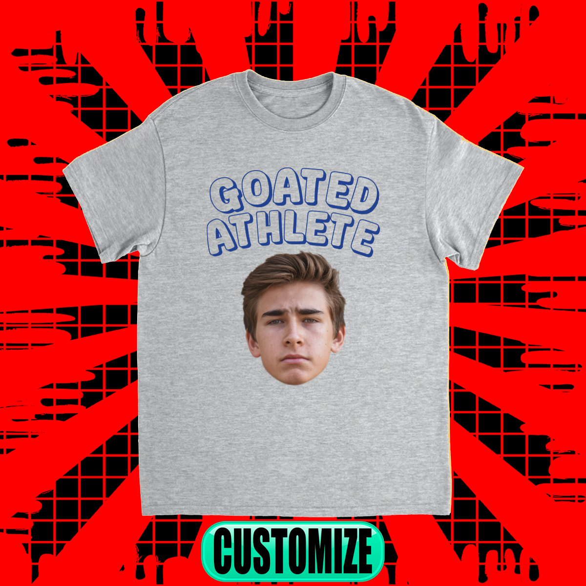 CUSTOM GOATED ATHLETE T-SHIRT