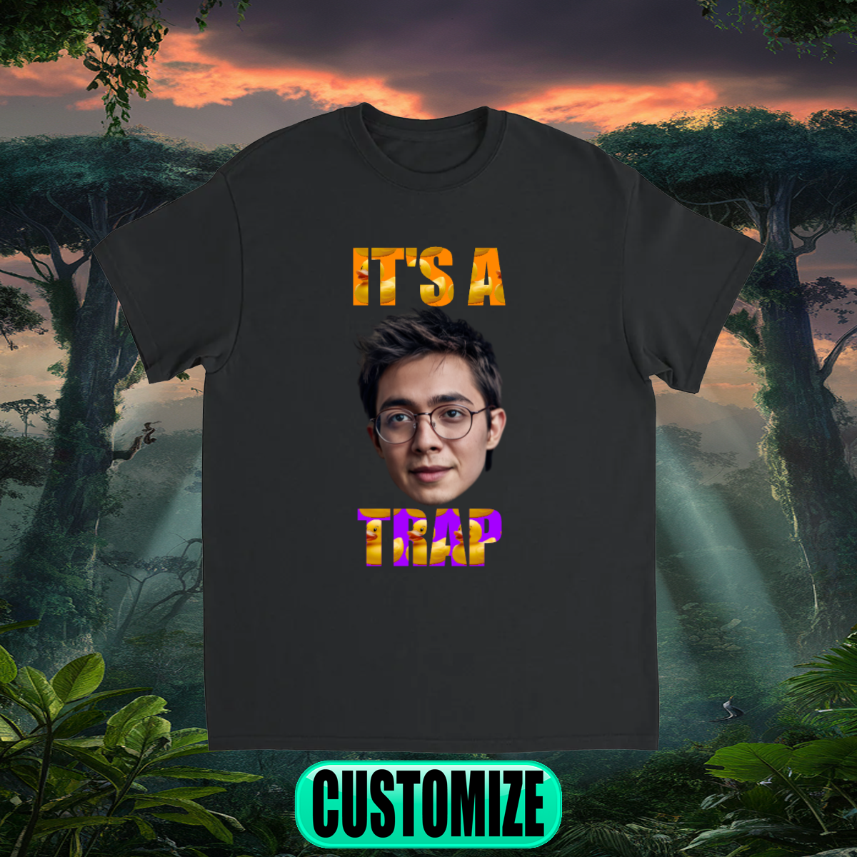 CUSTOM IT'S A TRAP T-SHIRT