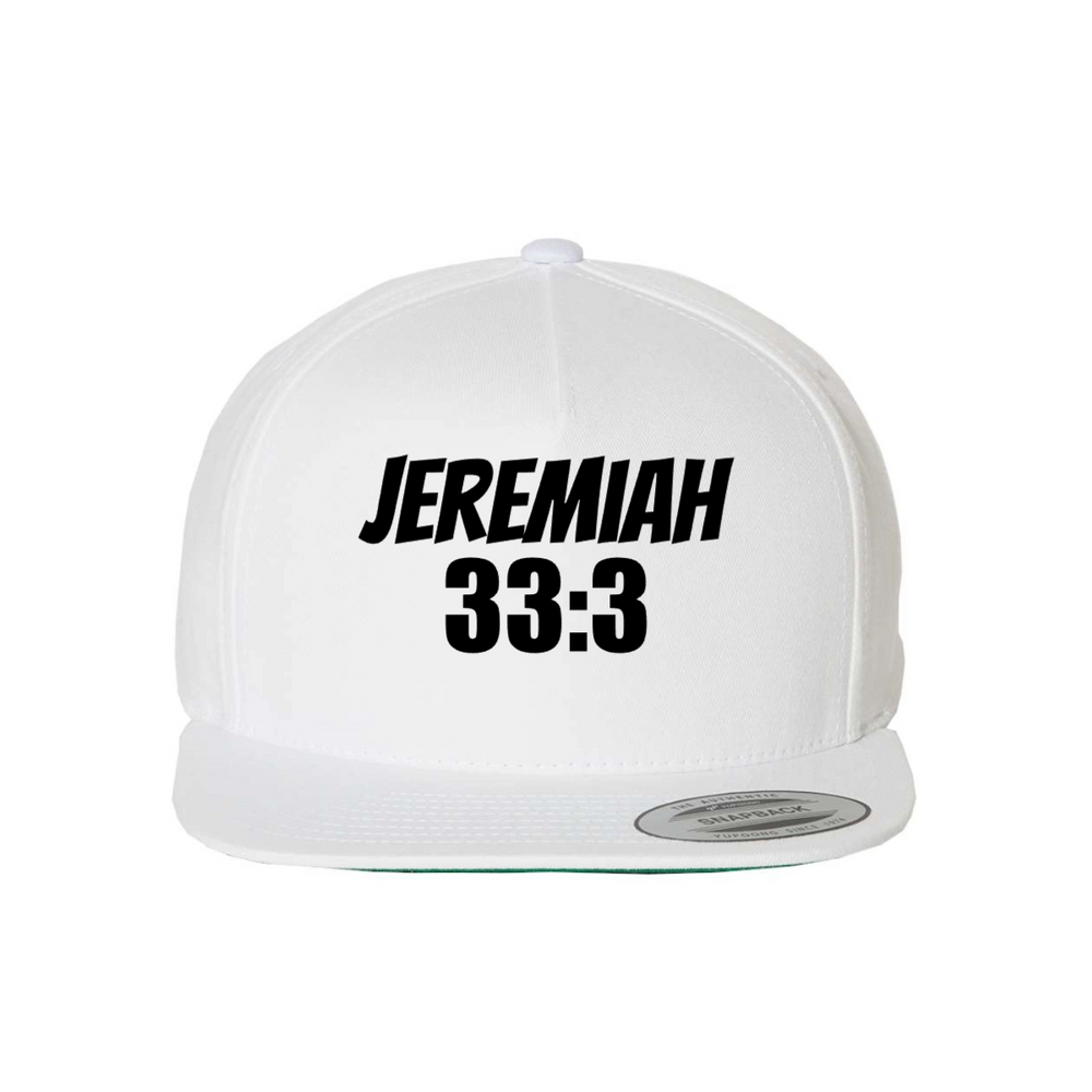 Custom Jeremiah 33:3 Snapback Hat