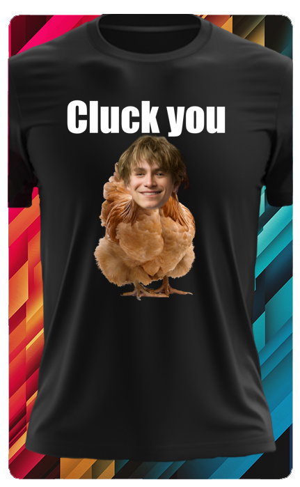 CHICKEN T SHIRT (WITH TEXT)